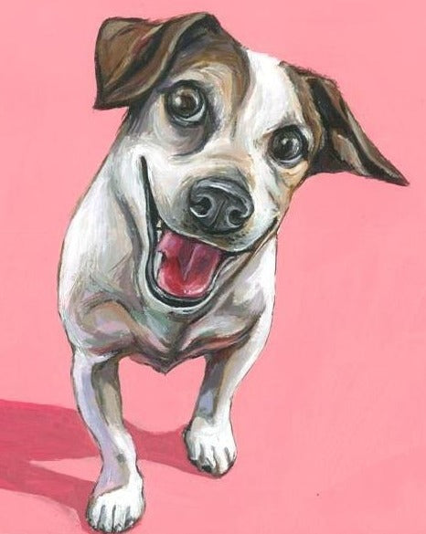 Hand Painted Dog Portrait (2)