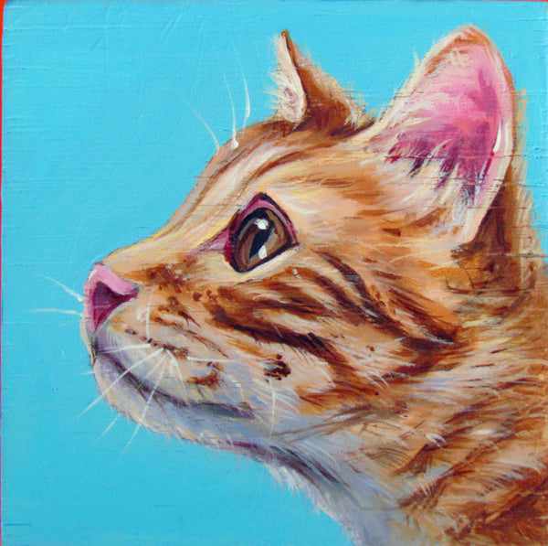 Hand Painted Cat Portrait (3)