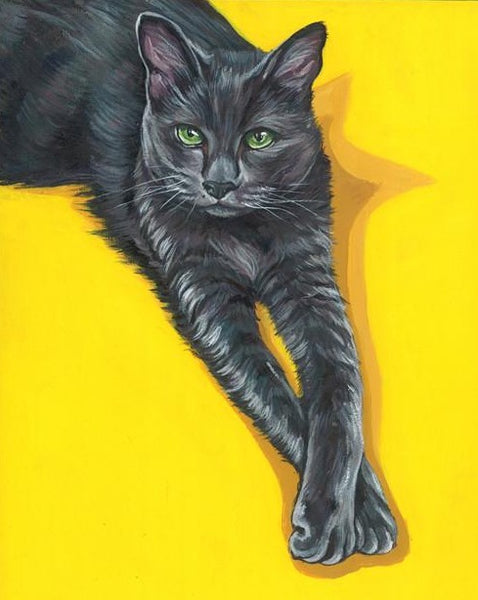 Hand Painted Cat Portrait (2)