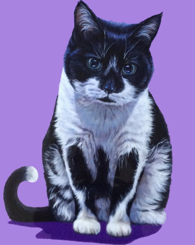 Hand Painted Cat Portrait (2)