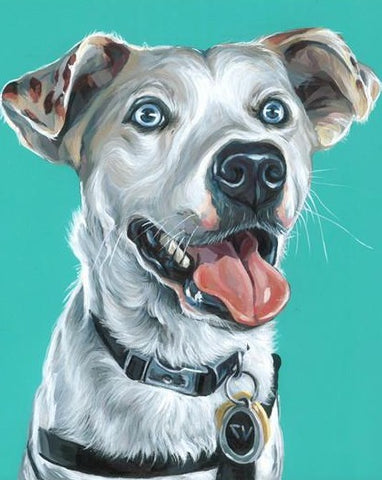 Hand Painted Dog Portrait (4)