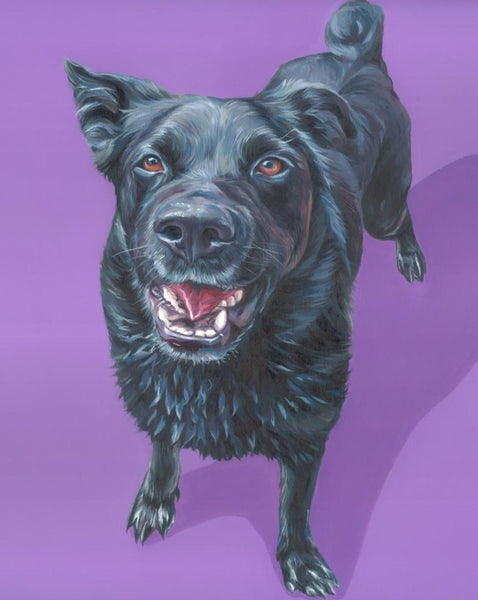 Hand Painted Dog Portrait (4)