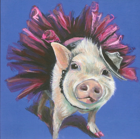 Hand Painted Pig Portrait (1)